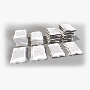 Pile of paper model