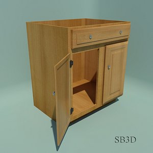 Cabinet Sink Base 30 inch with functional doors