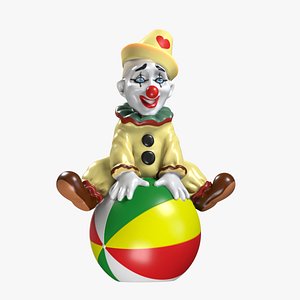 Clown on the Ball 3D model