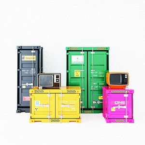 3D Container Cabinet CC1 model