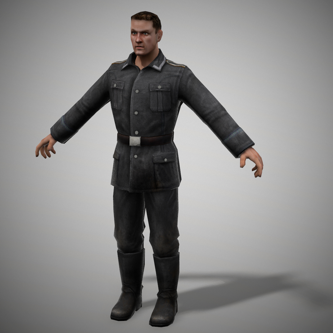 Rigged German Soldier 3D - TurboSquid 1459894