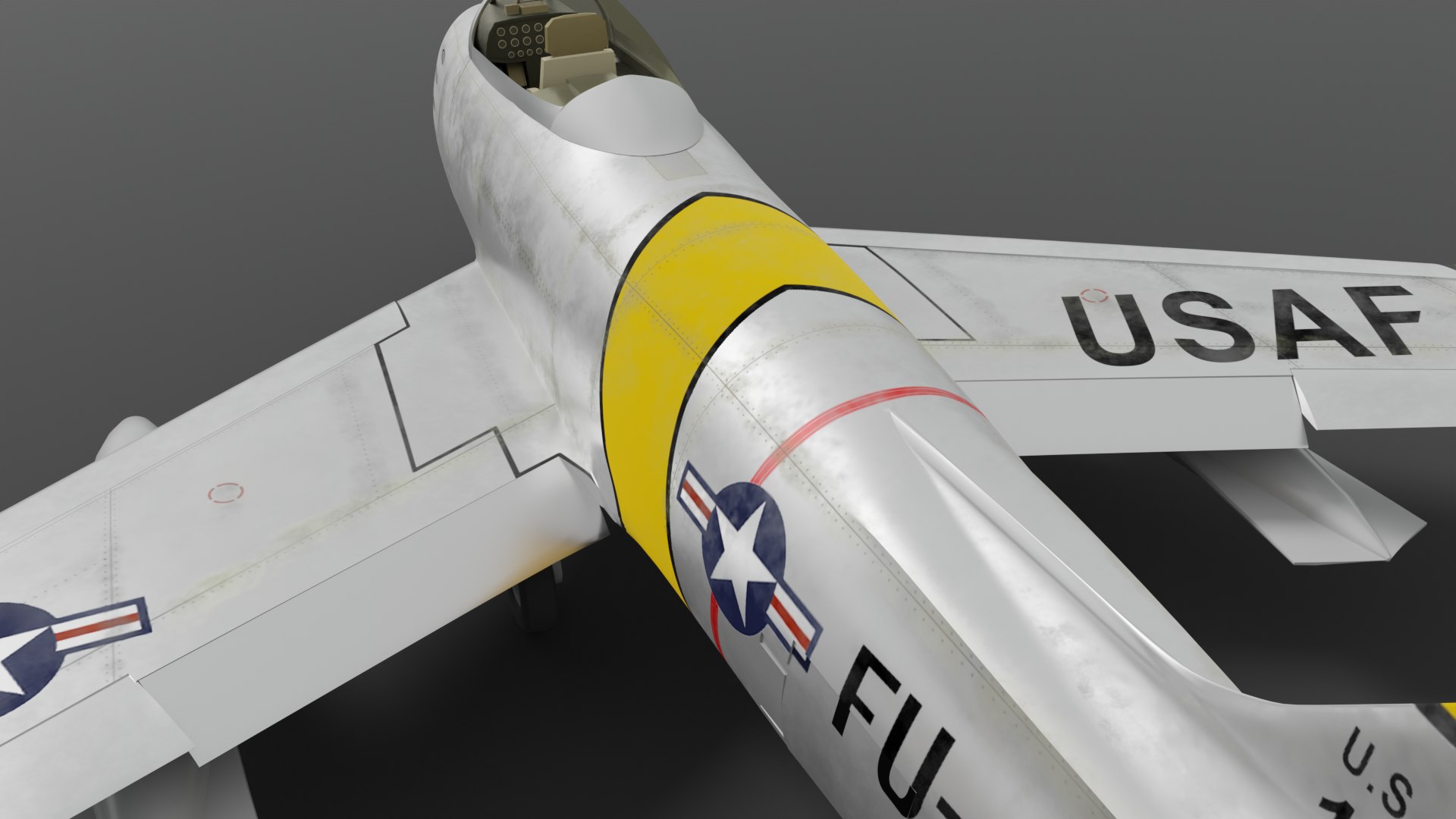 F-86A Sabre subsonic fighter 3D model https://p.turbosquid.com/ts-thumb/Nc/9RD6kz/53/preview_18/png/1706726146/1920x1080/fit_q87/293ad29fd2ce4be840184fe44768866dd84b4d6d/preview_18.jpg
