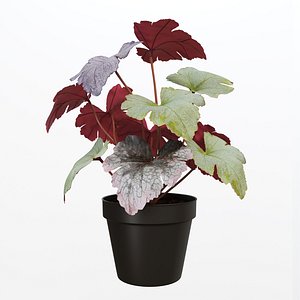 3D fejka artificial potted plants model