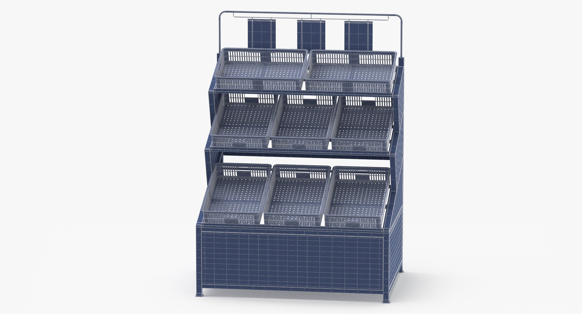 Produce Display Racks Corner Unit 01 Black White Gray and Tan 3D https://p.turbosquid.com/ts-thumb/Nc/BjVD5y/9s/produce_display_racks_corner_unit_01_black_wireframe_0004/jpg/1662107499/1920x1080/fit_q87/47913abfcfa6ed0fec01c15b00492584ea52ef63/produce_display_racks_corner_unit_01_black_wireframe_0004.jpg