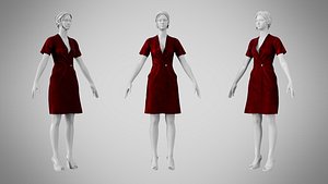 Dress 41 Burgundy Velvet