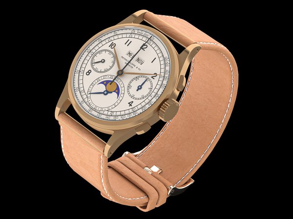 Patek Philippe rose gold 3D model