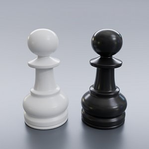 3D Chess Piece Pawn model