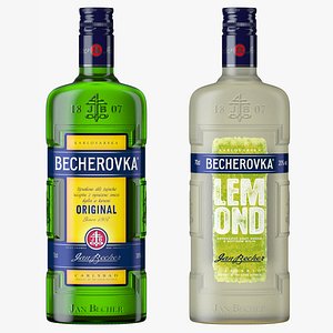 Becherovka Classic Lemond Liqueur Bottles Collection