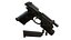 리깅 매거진과 총알이 포함된 사실적인 9mm Baretta 3D 모델