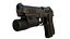 리깅 매거진과 총알이 포함된 사실적인 9mm Baretta 3D 모델