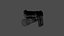 리깅 매거진과 총알이 포함된 사실적인 9mm Baretta 3D 모델