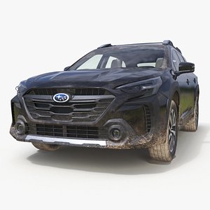 Suv Subaru Outback 2025 Black Dirty Simplified