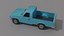 3D model Pickup Truck Low-poly 3D model