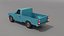 3D model Pickup Truck Low-poly 3D model