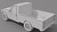 3D model Pickup Truck Low-poly 3D model