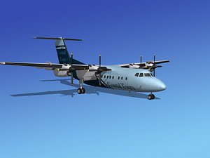 dhc-7-200 passenger freight 3d lwo