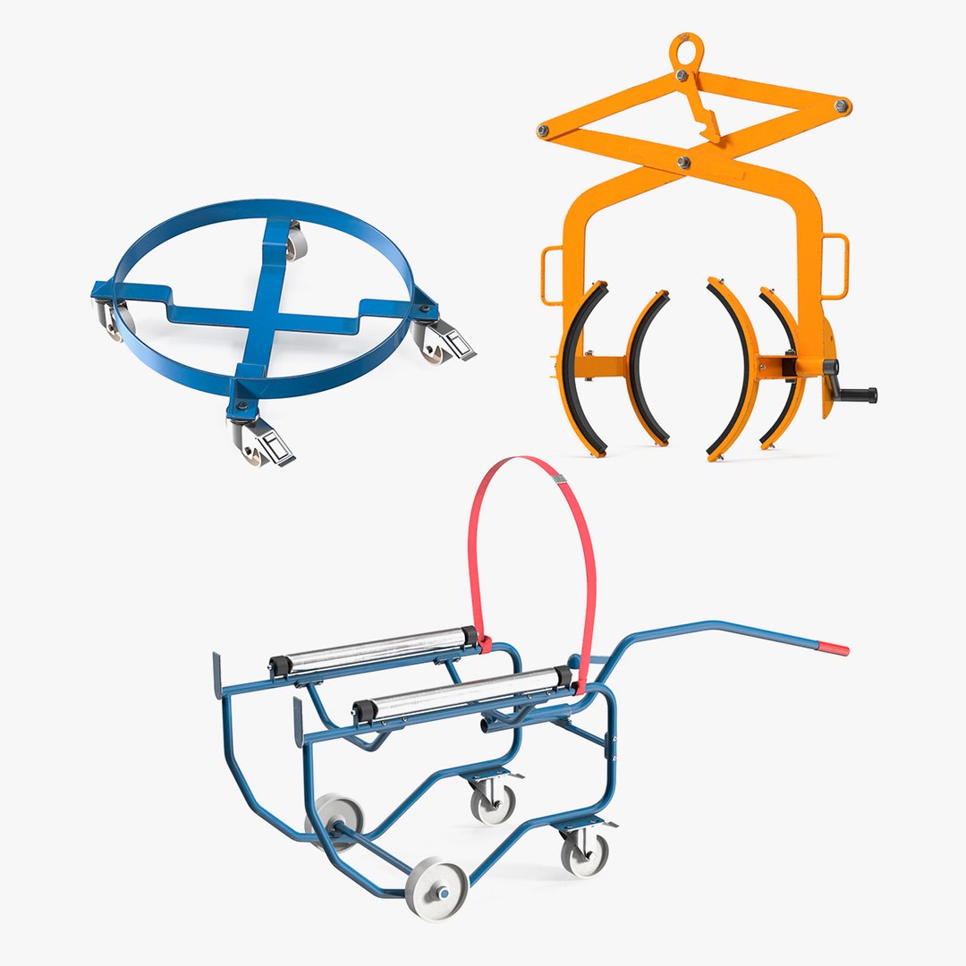 Transport Trolleys Collection 3D model preview