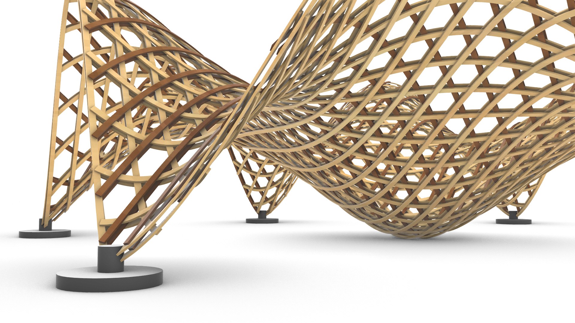 Elastic GridShell Structure 1 3D Model - TurboSquid 2340558