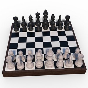 3D Chess Set model