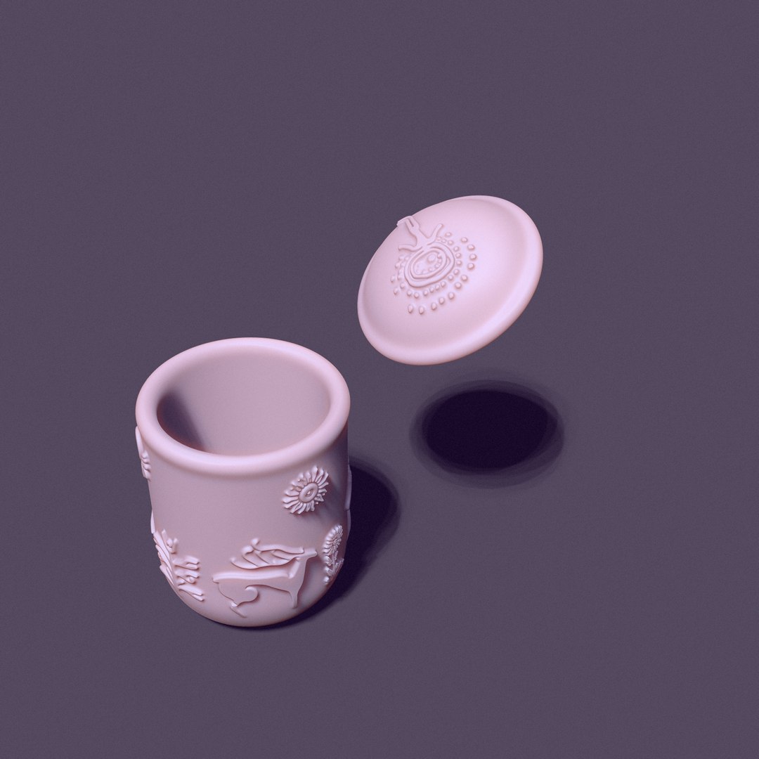 3D Cup with lid decorated with petroglyphs for casting https://p.turbosquid.com/ts-thumb/Nc/boIRwh/kY/10/jpg/1756727920/1920x1080/fit_q87/f5b310d6fdd77ea1688b81bdfe0833c7f3067779/10.jpg