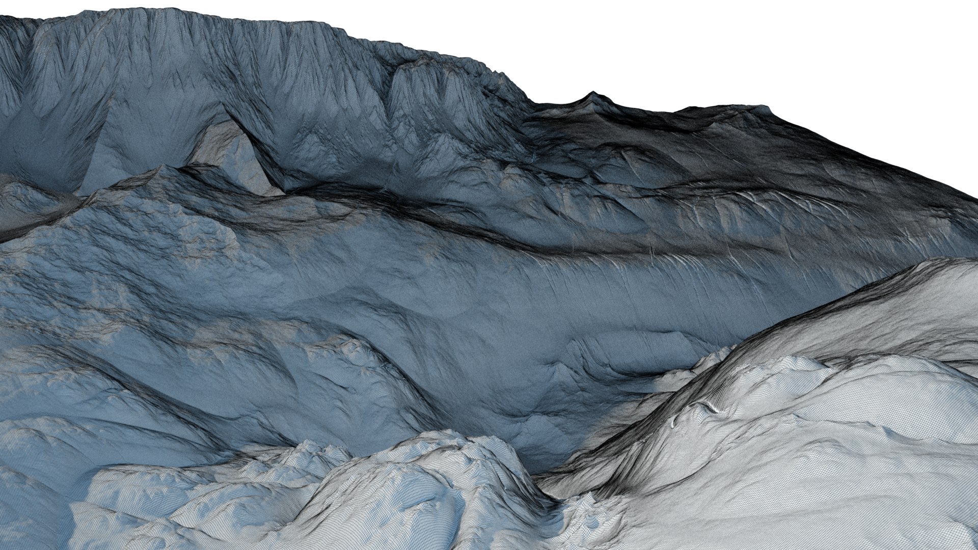 3D Landscape With Ravine Model - TurboSquid 2161730