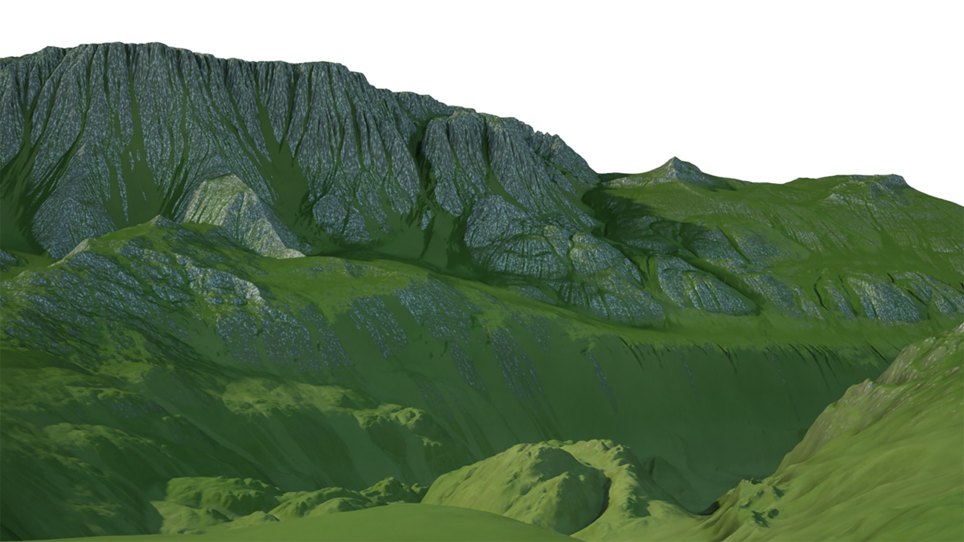 3D Landscape With Ravine Model - TurboSquid 2161730