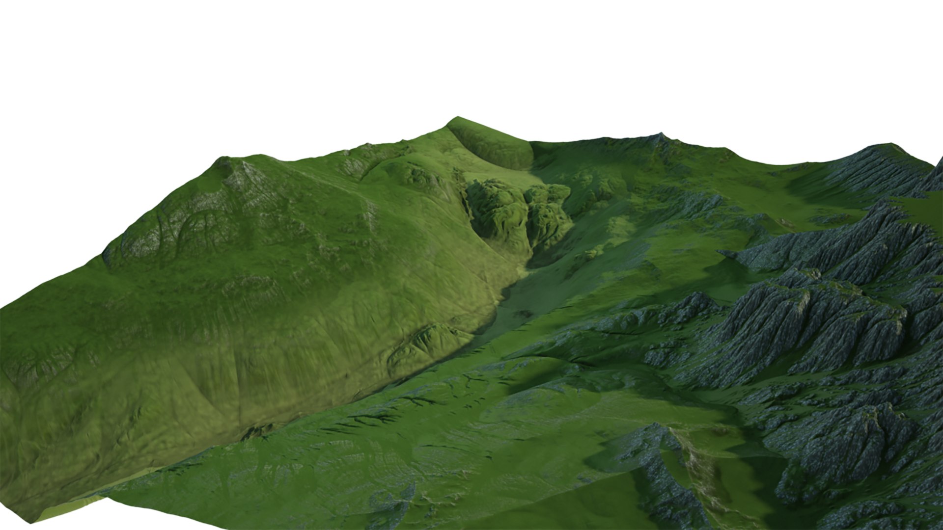 3D Landscape With Ravine Model - TurboSquid 2161730