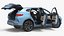 Seal U BYD Electric Family SUV Blue Rigged for Cinema 4D