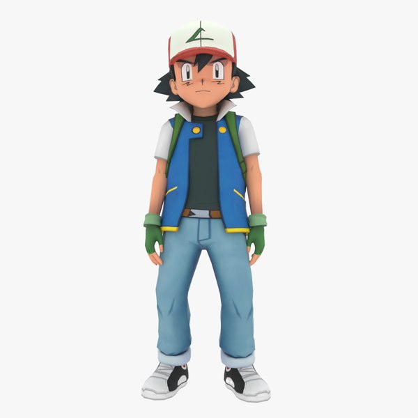 modelo 3d Ash Ketchum de Pokémon - TurboSquid 2305962