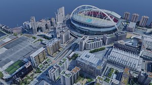 UK - London City photogrammetry 3D model