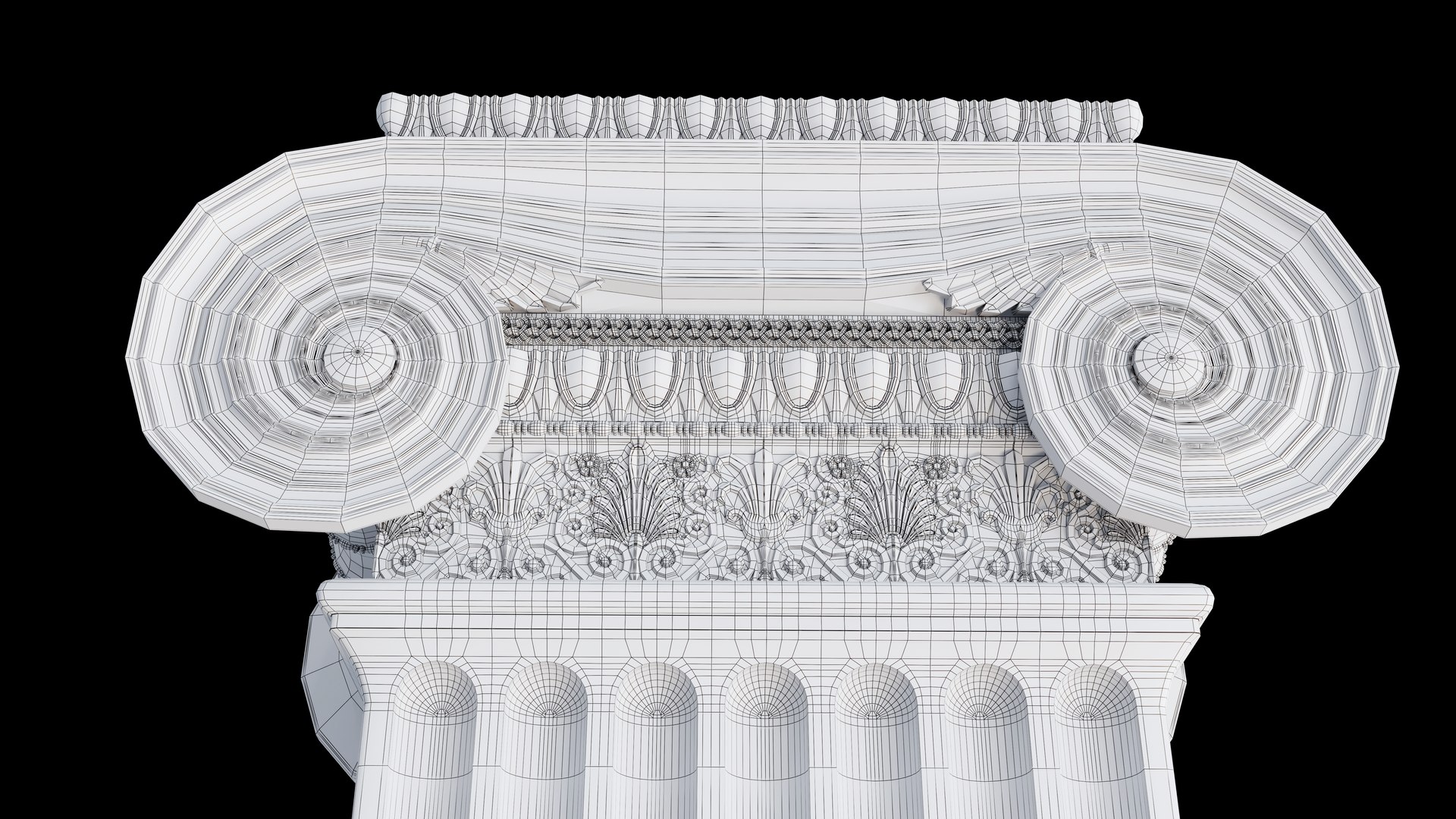 3D Rectangular Ionic Column - TurboSquid 1855917