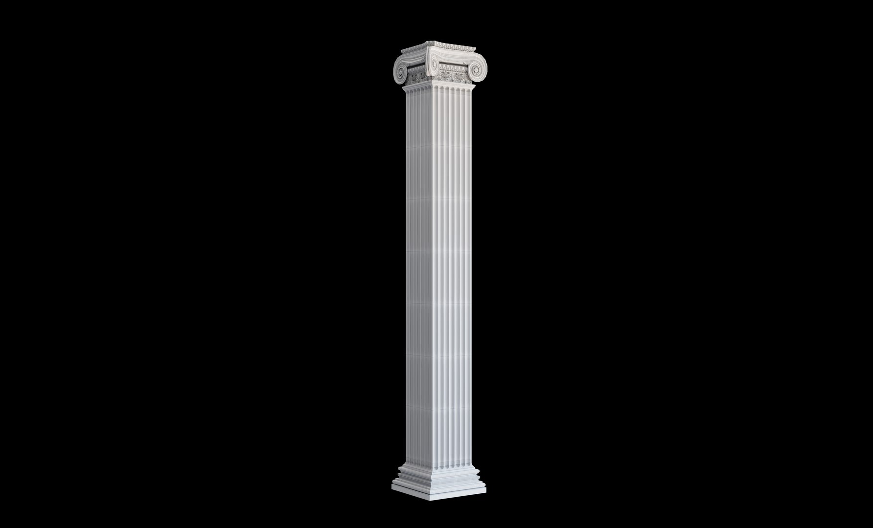 3D Rectangular Ionic Column - TurboSquid 1855917