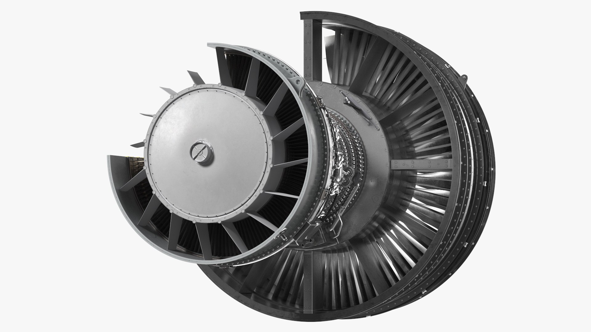 3D Aircraft Engine Canada PT6 Sectioned - TurboSquid 2078085