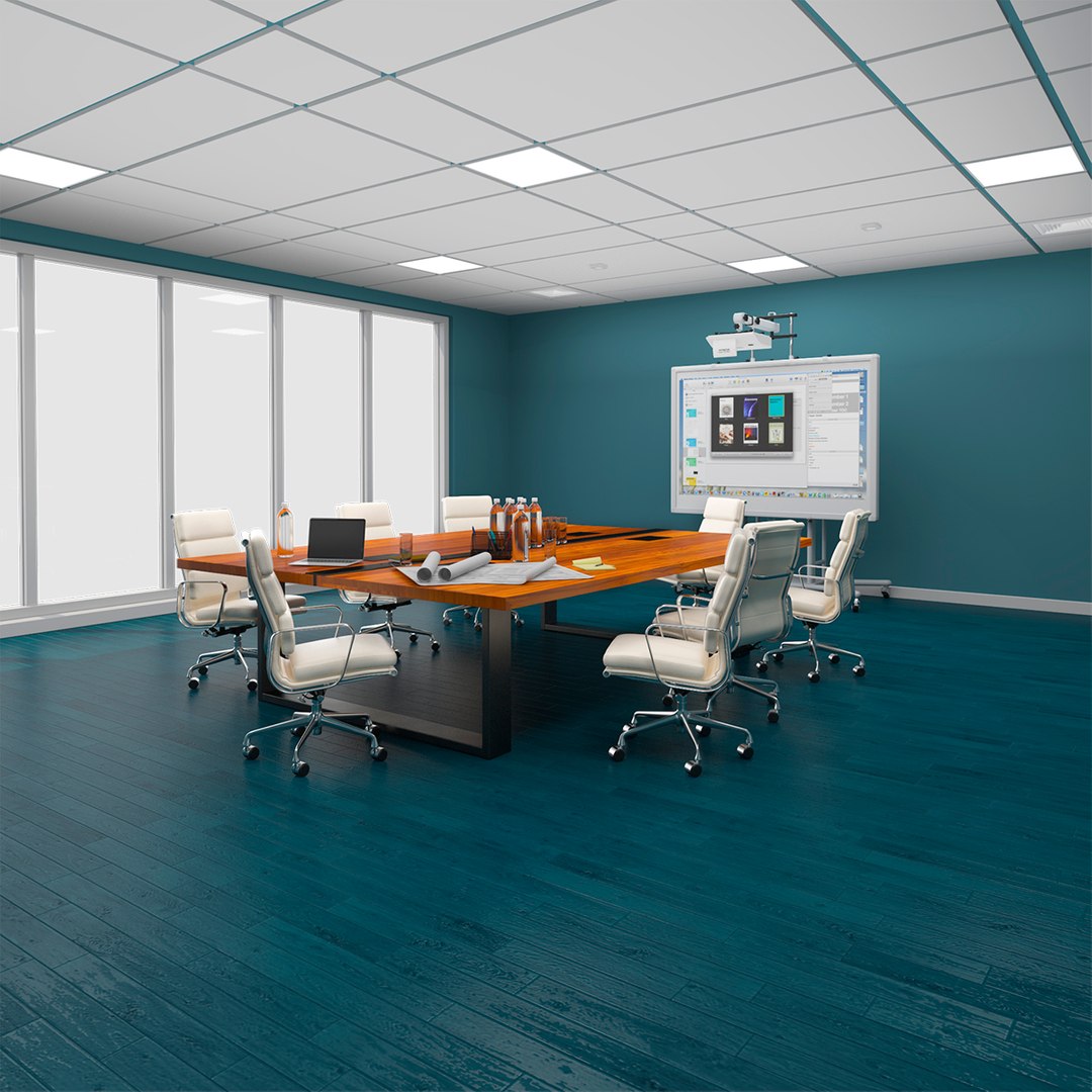 Business Meeting Room 3D model preview