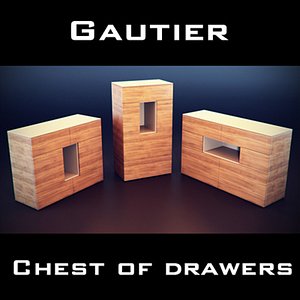 gautier oriade drawer chest 3d model