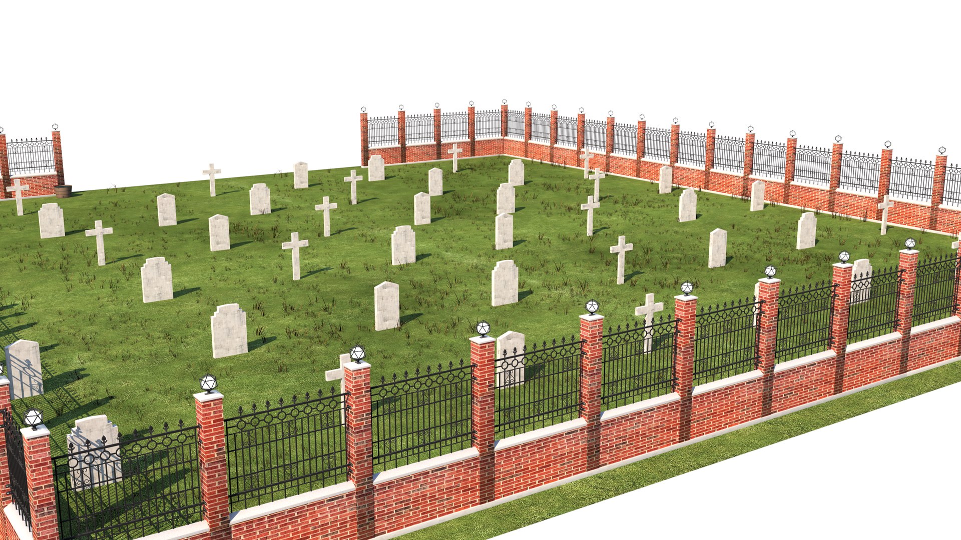 3D Graveyard Model - TurboSquid 2424823