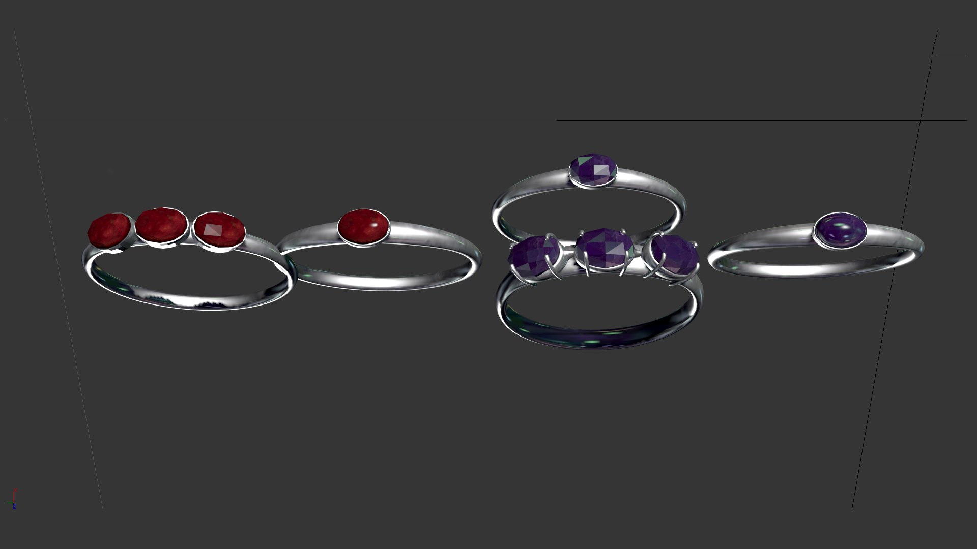 Rings 3D Model - TurboSquid 2338005