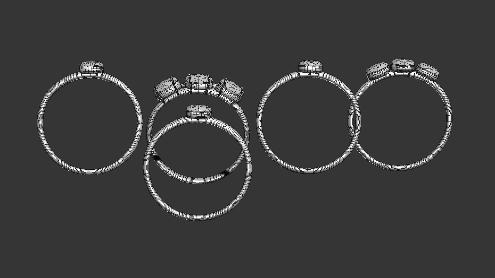 Rings 3D Model - TurboSquid 2338005