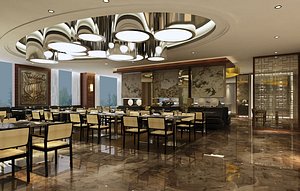 continental restaurant 3D