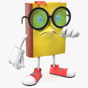Crying Cartoon Book Yellow