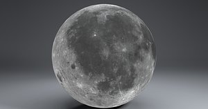 3d model moon globe 11k