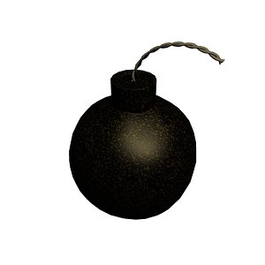 3D model bomb explosive
