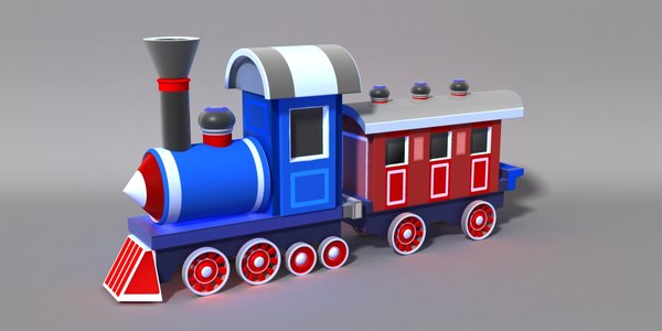 3d cartoon train