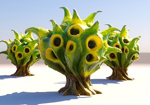 3D model Mega Alien Fungus 2