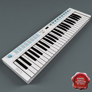 usb midi keyboard u-key 3d model