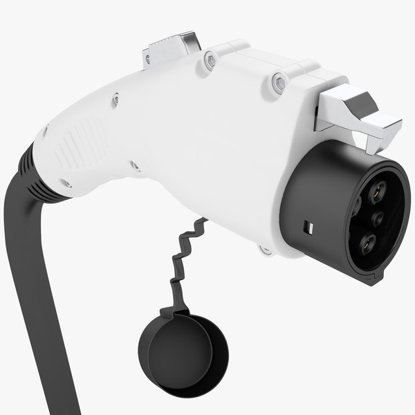 3D модель Разъем для зарядки электромобиля 09 - TurboSquid 1710020