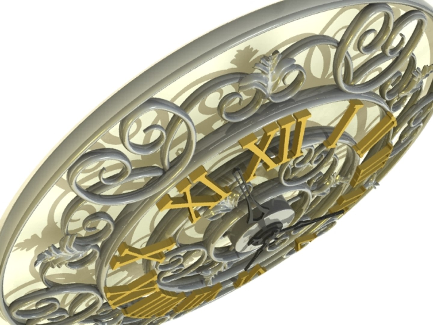 3d Wall Clock