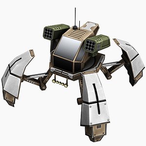 rocket mech 3d model