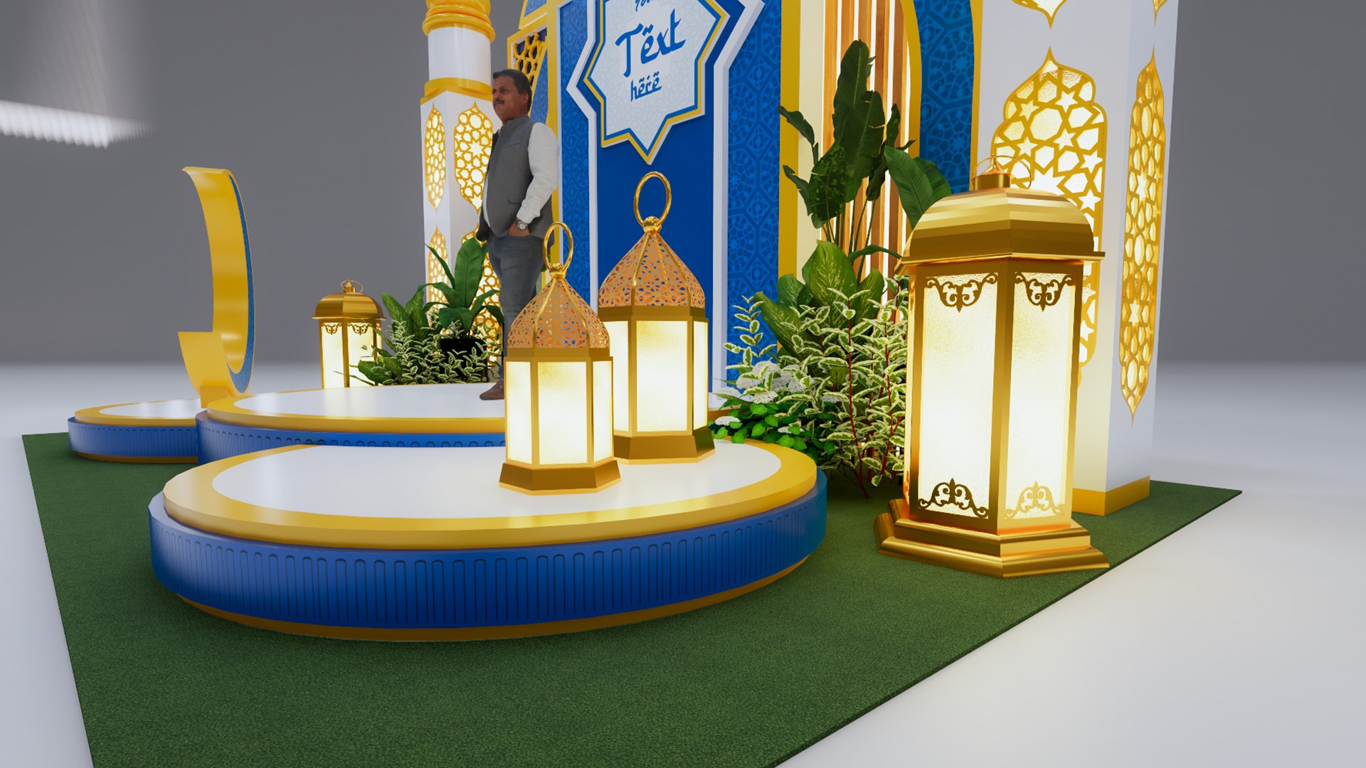 Islamic Booth180725 3D Model - TurboSquid 2435575