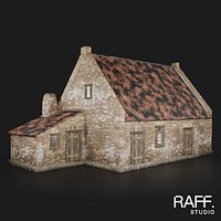 Rudimentary Brick House - Detailed Architectural Asset